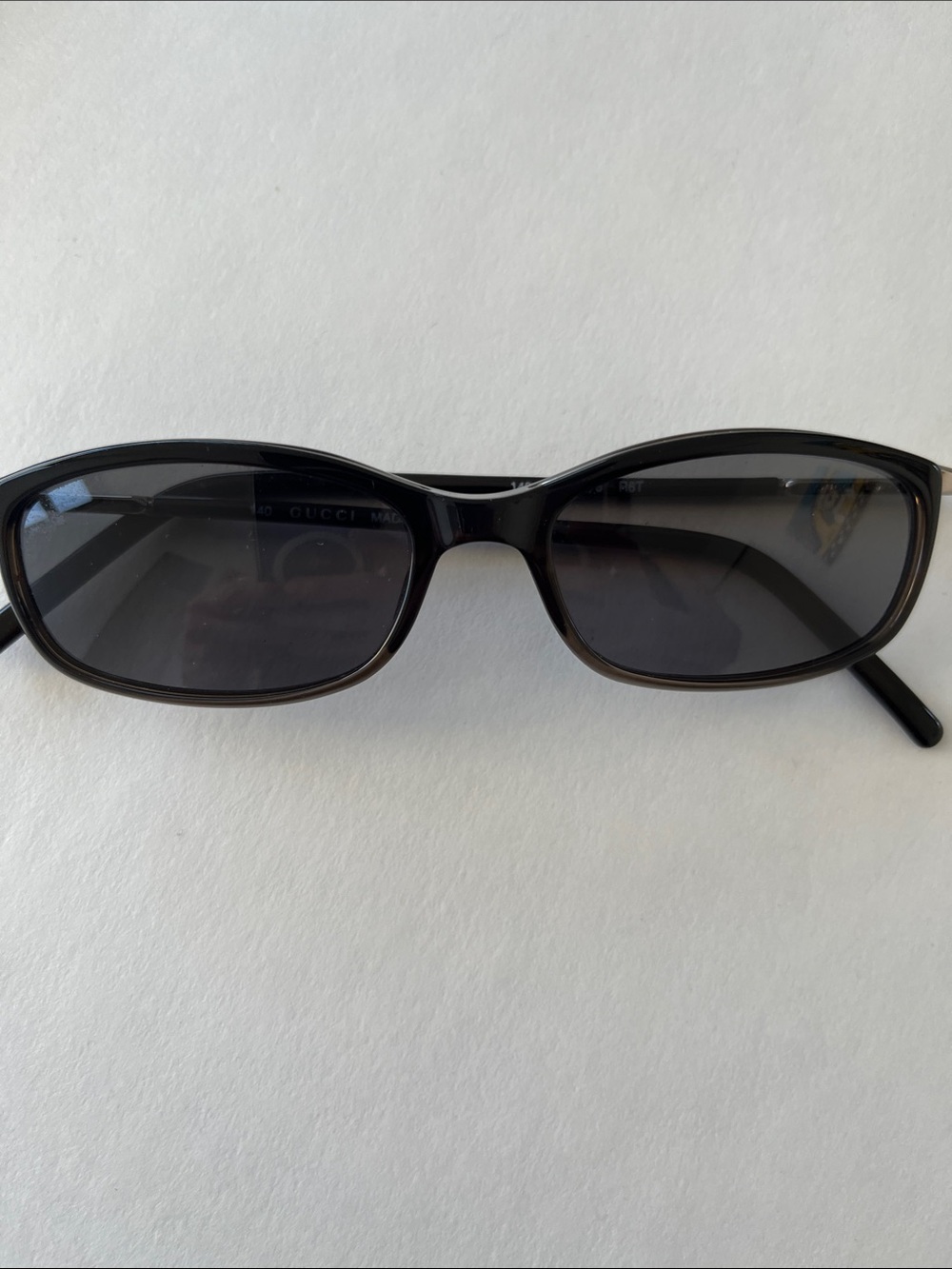 Gucci Sunglasses- Vintage- Black frames with black lenses.
